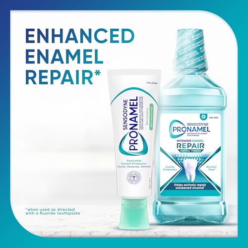 Sensodyne Pronamel Daily Protection Enamel Toothpaste for Sensitive Teeth, Mint Essence - 4 oz (Pack of 3)