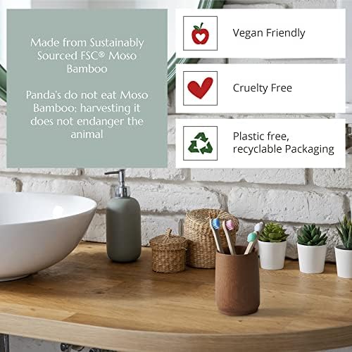 Wild & Stone Organic Baby Bamboo Toothbrushes | 4 Pack | Soft Bristles | 100% Compostable Handle | BPA Free | Vegan Baby Toothbrushes (Multicolour)