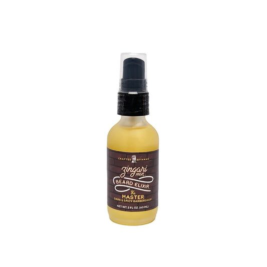 Zingari Man The Master Beard Elixir – Conditioning, Softening and Rejuvenating Grooming Product – Natural Fruit Oils Tame Beards and Moustaches and Nourish Facial Skin, 2 fl oz