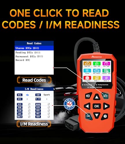 OBD2 Scanner,V880 Car Scanner Diagnostic Tool, Check Engine Code Reader | Graphic Live Data, Freeze Frame,Mode 6, Mode 8, Atuo Scan Tool for All OBD II Protocol Vehicles Since 1996,Red - color: red