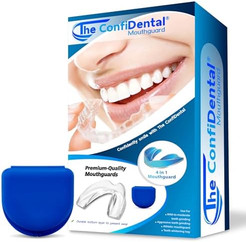 Pack of 3 Moldable Mouth Guard for Teeth Grinding Clenching Bruxism, Sport Athletic, Whitening Tray, Including 2 Regular and 1 Heavy Duty Guard (2 (LLL) Regular 1 (II) Heavy Duty)