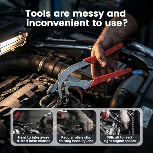 Automotive Clip Removal Tool & Trim Removal Pliers with Non-Slip Grip,Multi-Functional Car Clip Pliers Tool for Door Panels, Trim Clips, Rivets & Interior Panels Without Damage (1 Pack) - color: 1 Pack