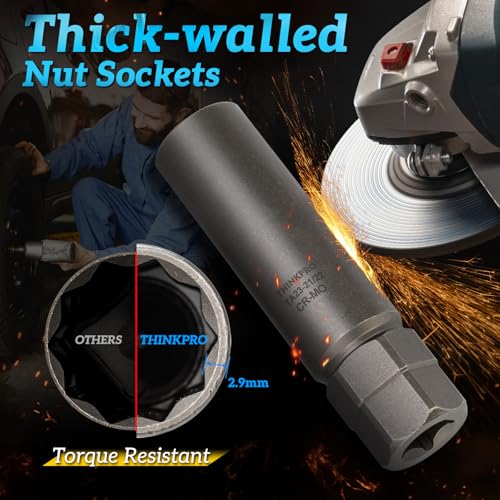10 Spline Lug Nut Socket for TA23-21/22 10 Spline Lug Nut Key | Dual Drive 10 Point Wheel Lock Key, Compatible with Bimecc 10 Point Socket - color: Ta23-21/22