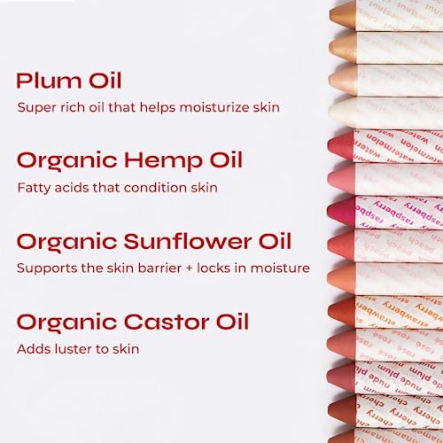 Axiology Multi Stick Crayons For Eyes, Lips, Cheeks Balmies Trio Gift Set - Creamy Buildable Lightweight Moisturizing Blush Face Sticks Contour & Highlighter All Day Wear Face Makeup (Golden Hour)