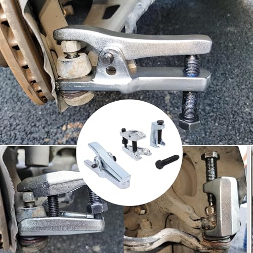 3 Pcs Ball Joint Separator Set, Tie Rod End Extractor Kit with Tie Rod Remover and Press Style Puller, for Front Wheel Drive Vehicles