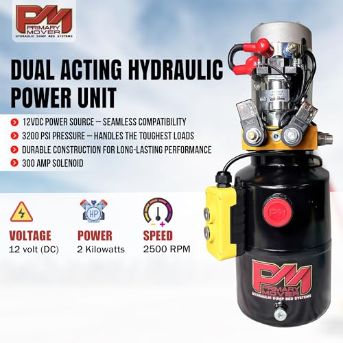 Hydraulic Trailer Jack (24,000 lb) Power Jack 12K x 2 Double Acting, Lift Trailer Jack Stand & Hydraulic Power Unit with (Hydraulic Jack with Bracket) (24k Jack Weld On) - style: 24k Jack Weld On