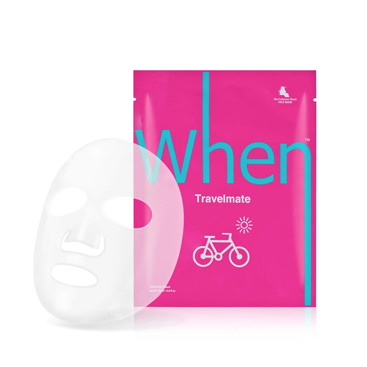 When Refreshing Travelmate Premium Bio-Cellulose Facial Sheet Mask (4 Pack)