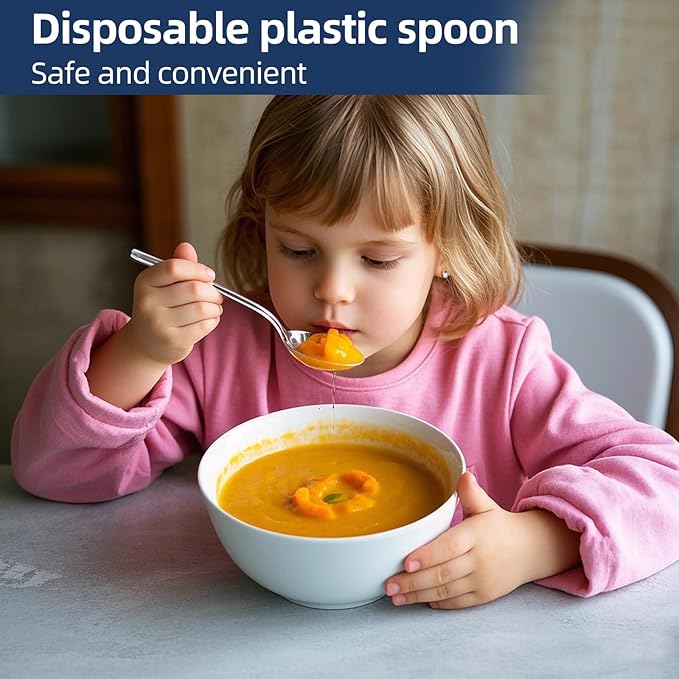 1000 Count Extra Heavy Duty Clear Plastic Forks Disposable, BPA-Free, Heat Resistant, Durable Disposable Forks Bulk for Catering & Events - Plastic Forks heavy duty for Party Supplies