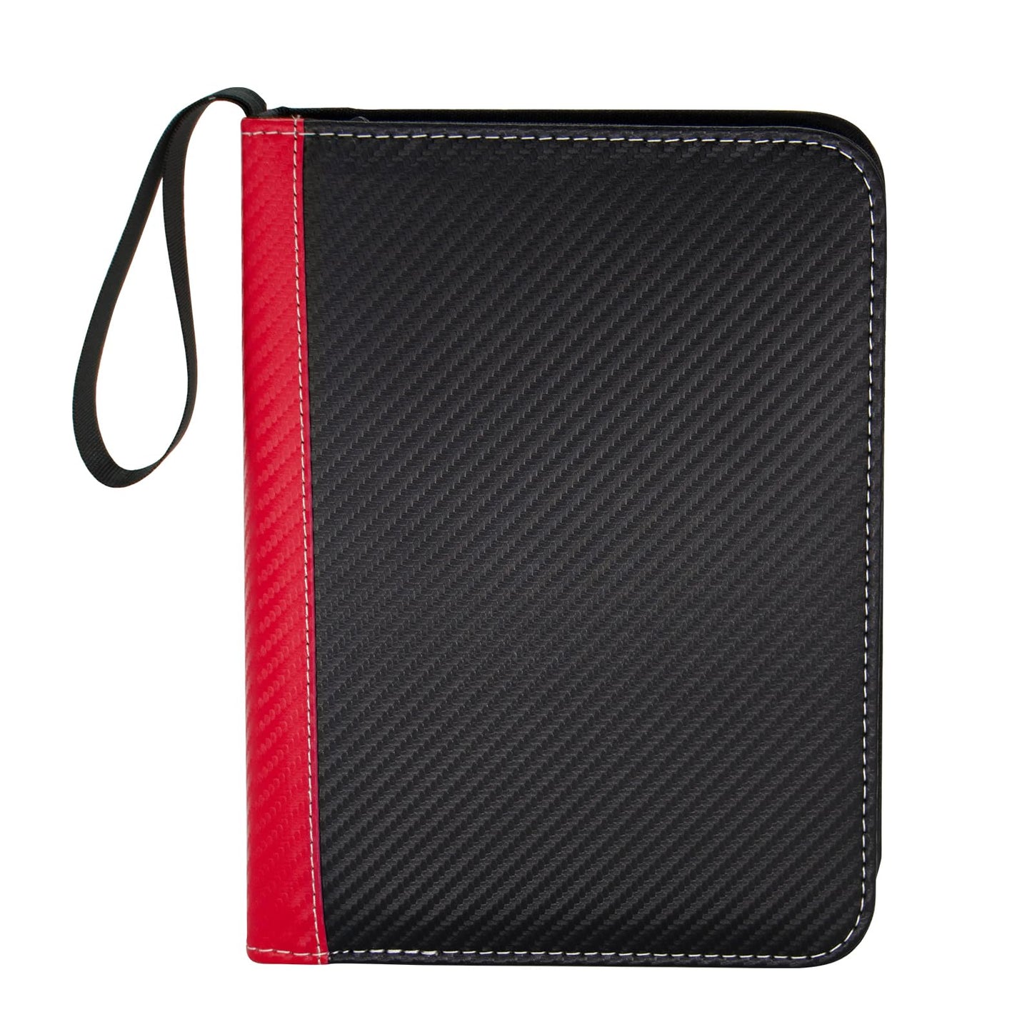 MaoKea Card Binder For Card 4-Pocket Sleeves with 440 Cards Holder,Game Collection Binder Card Holder Of Fit for TCGcard album,game card Yugioh Trading Sports Cards (Red and black)