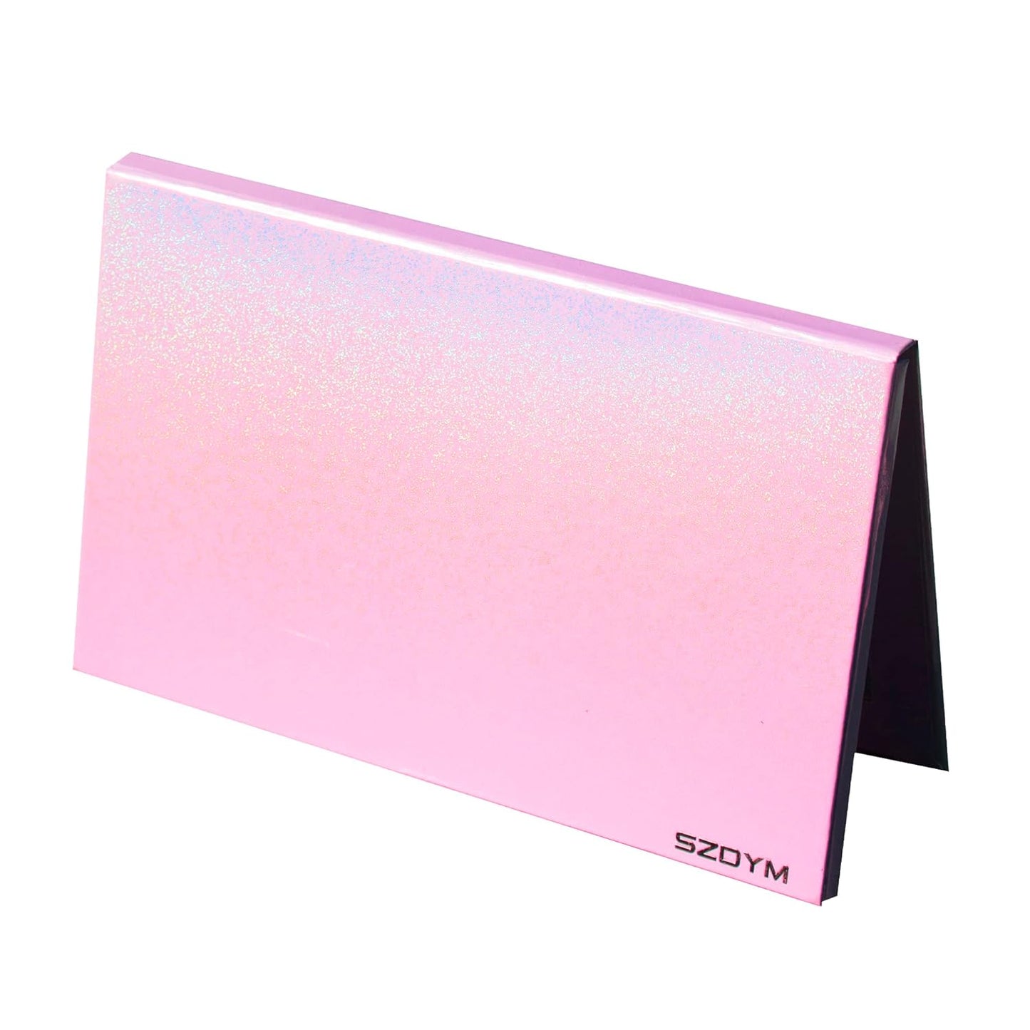 Empty magnetic palette with Mirror,Like a Book Fashionable and beautiful empty magnetic palette for Highlighters Lipstick Blush Powder Eyeshadows(pink)