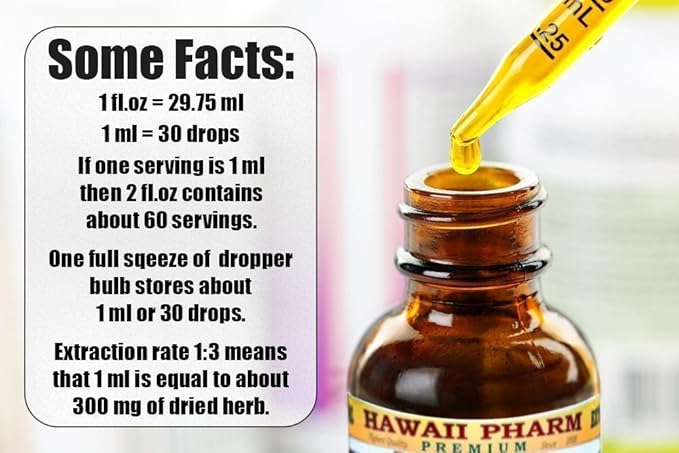 Ginkgo Alcohol-Free Liquid Extract, Organic Ginkgo (Ginkgo Biloba) Dried Leaf Glycerite Hawaii Pharm Natural Herbal Supplement 2x2 oz