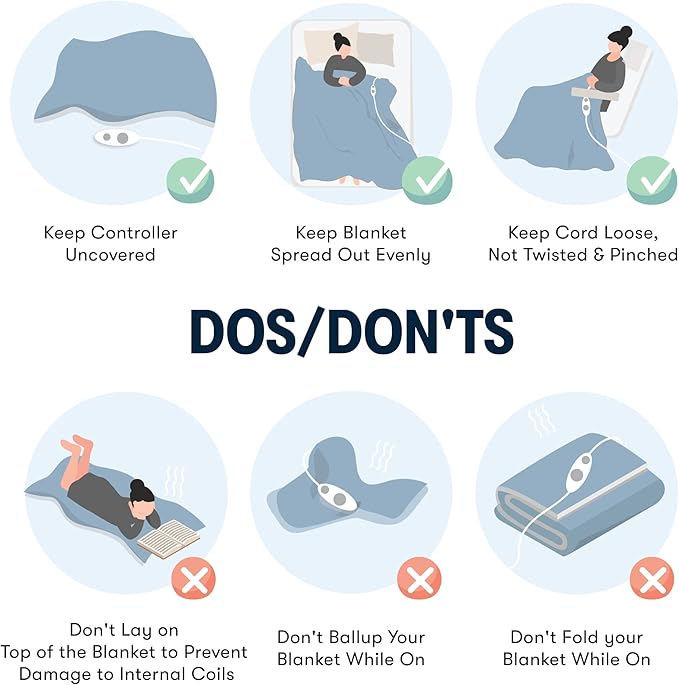 Serta Travis Fleece Ultra Soft Tri-Rib Textured Electric Blanket, Cozy and Snuggly Cover Fast Heating for Cold Weather, Auto Shut Off, Multi Heat Setting Controller, Queen, Cream