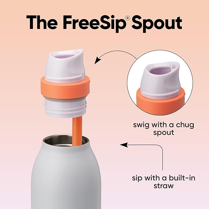 Owala FreeSip Twist Insulated Stainless Steel Water Bottle with Straw for Sports and Travel, BPA-Free, 24-oz, Blue (Vigilante) (DSG)