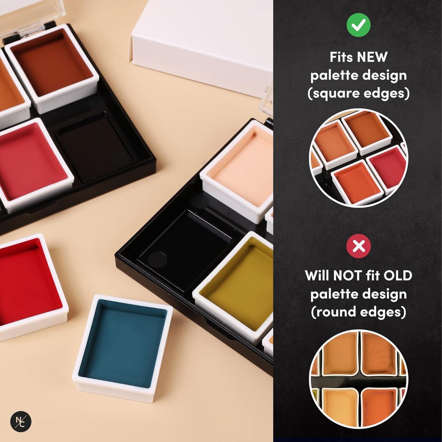 Alcohol Palette Refill Pans - Skin Tones - Vein Tone