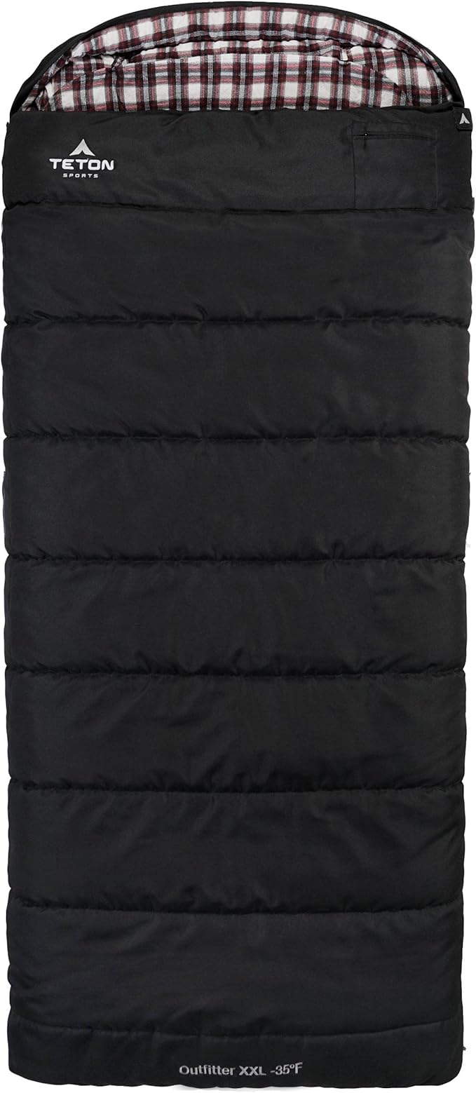 Teton Celsius XXL Sleeping Bag, Cold Weather Sleeping Bags for Adults and Kids, Camping Made Easy and Warm. Compression Sack Included, 35F, 25F, 0F, 20F Degree