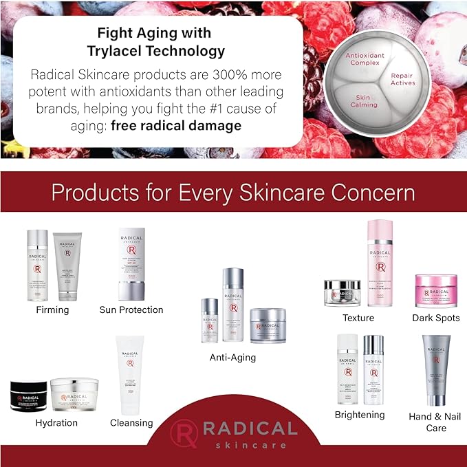 Radical Skincare Youth Infusion Serum - Evens Skin Tone, Reduces Fines Lines & Wrinkles - Hydrates & Smooths Skin - For All Skin Types Including Sensitive Skin - Paraben & Cruelty Free (1 fl oz)
