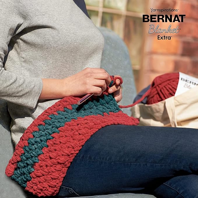 Bernat Blanket Extra Seaside Brights Yarn - 10 Pack of 300g/10.5oz - Polyester - 7 Jumbo - 97 Yards - Knitting/Crochet