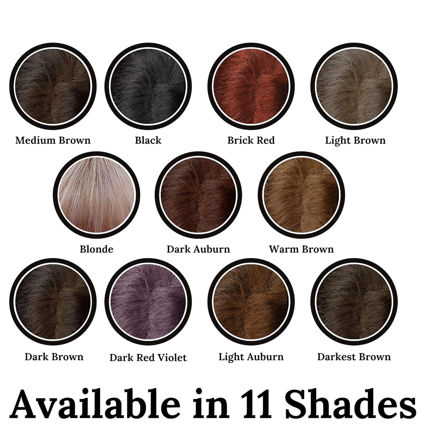 Root Touch Up Powder - 11 True-to-Nature Shades - Zero Fragrance, Talc or Parabens - Hairline Concealer by NuBeauti (Without Brush, Warm Brown)