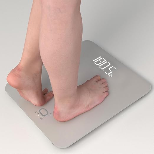O'CARE Digital Bathroom Scale,Highly Accurate Body Weight Scale,Large Clear LED Display, Differential Display, Including 4*AAA Battery, Measures Weight up to 400LB