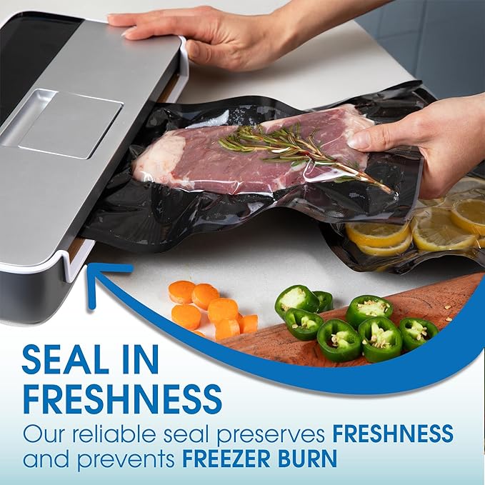 Spartan Industrial 6" X 10" Vacuum Sealer Bags - 500 Count BPA-Free Food Storage Bags for Marinating, Freezing, Sous Vide Cooking