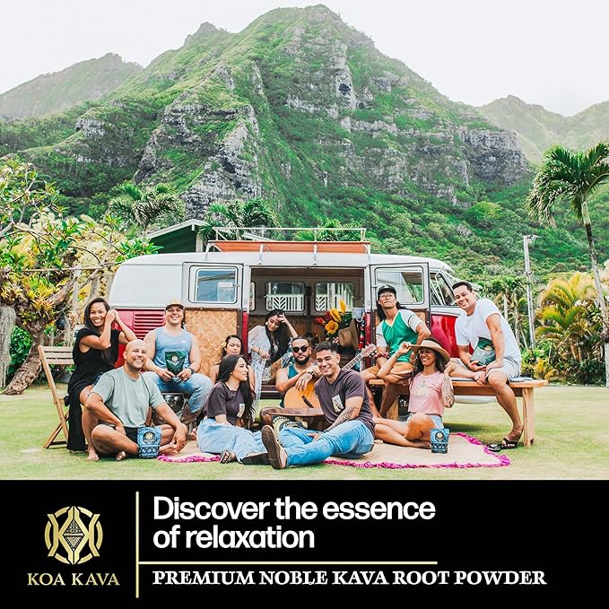 Koa Kava Fiji Premium Noble Waka Tea - Made From Lateral Root in Savusavu, Fiji. 8 oz Powder