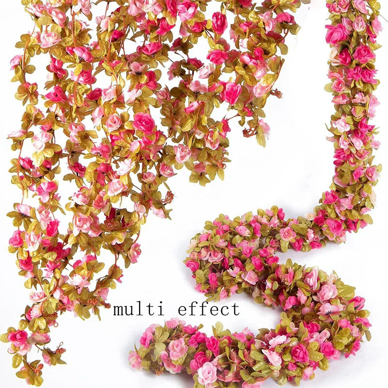 250CM Artificial Rose Vine Decoration