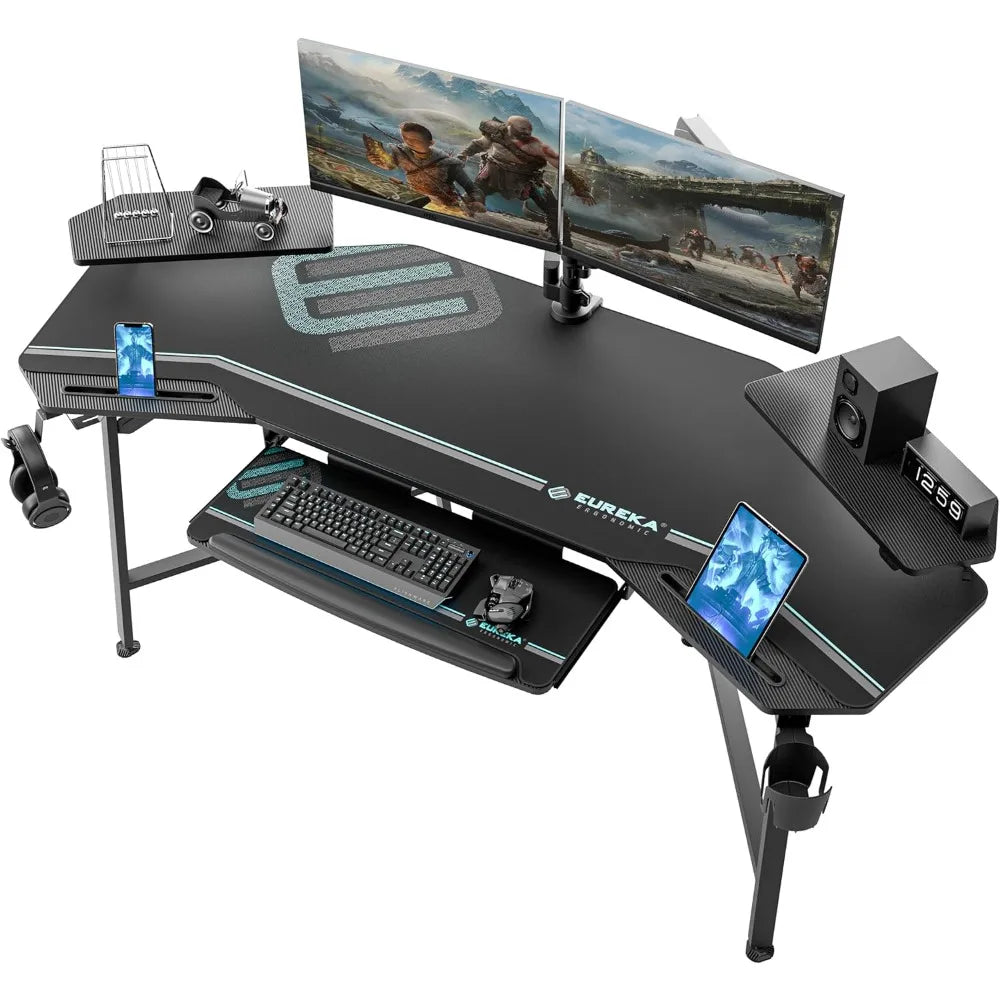 Aero Gaming Desk with LED Lights