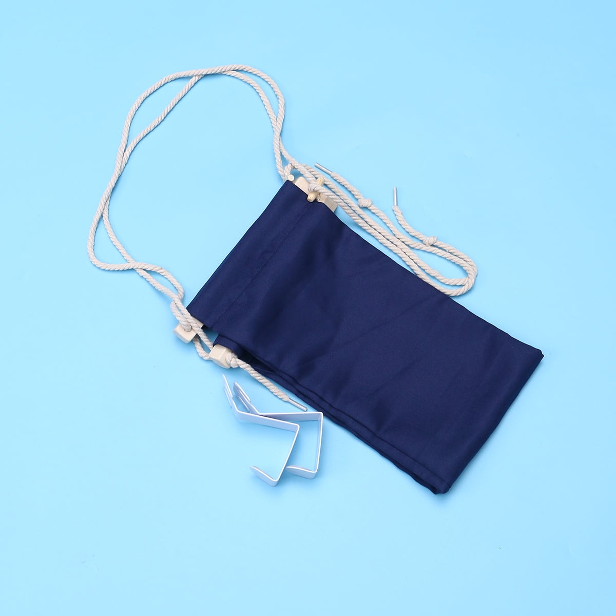 TAILTOSS 3Pack Dark Blue Foot Hammock for Office Desk 11.8x6.7x0.4in