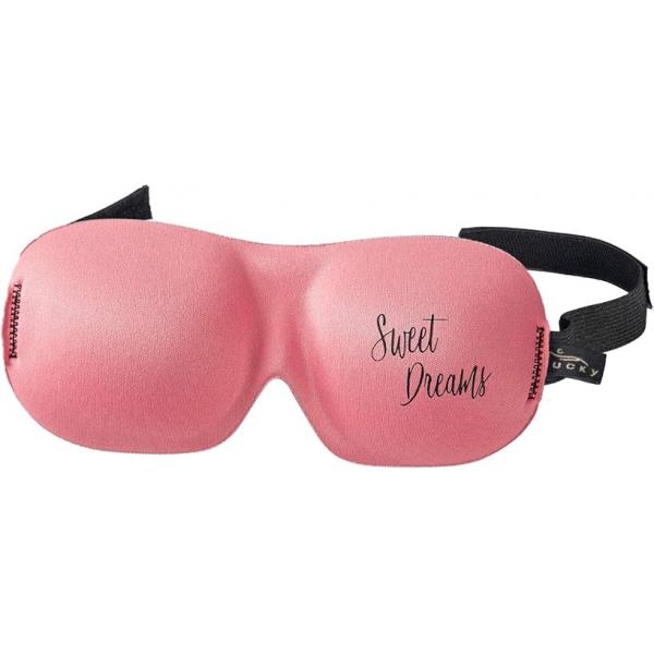Bucky Ultralight & Comfortable Contoured Sleep Eye Mask, Gold Eyelash, One Size,5824