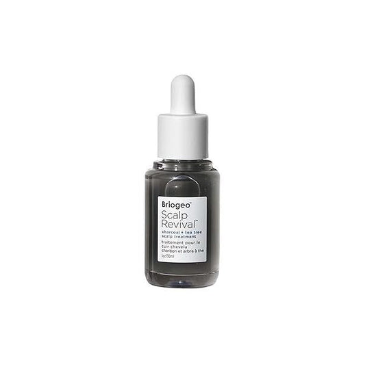 Briogeo Scalp Revival Charcoal + Tea Tree Treatment, Serum to Soothe a Dry, Flaky, Itchy Scalp, Absorb Oil, Hydrate Dry Clarify Build Up, Vegan, Cruelty-Free, 1 fl oz