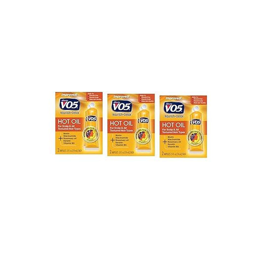 Vo5 Hot Oil Therapy Treatment 2 Count 0.5 Ounce (14ml) (3 Pack)