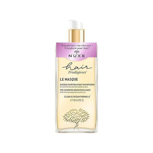 Nuxe Hair Prodigieux Pre-Shampoo Nourishing Mask. Intense Repair & Shine Treatment with Jojoba and Argan Oil, Silicon Free, 4.2 Fl Oz