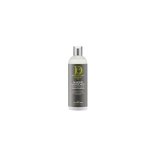 Design Essentials Almond & Avocado Moisturizing Detangling Leave-In Conditioner for Curly Hair, 12 Ounce