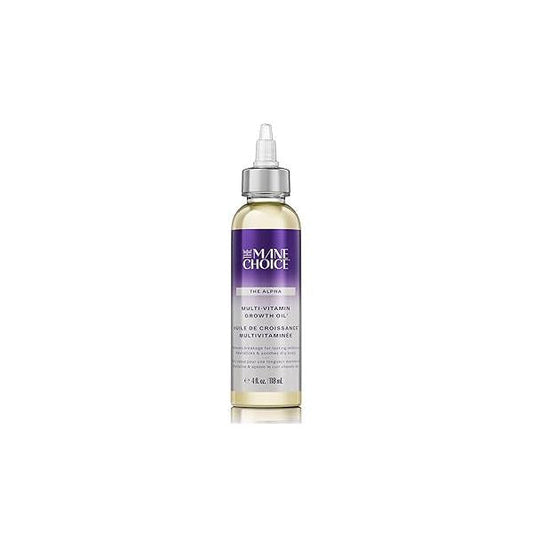 The Mane Choice Alpha Multi-Vitamin Scalp Hair Growth Oil, 4 Fl Oz, 1 Pack, Nourishing Oil with Biotin, Vitamin C, Rosemary, Rice Extract, Jojoba, Tea Tree & Castor Lightweight Non-Greasy