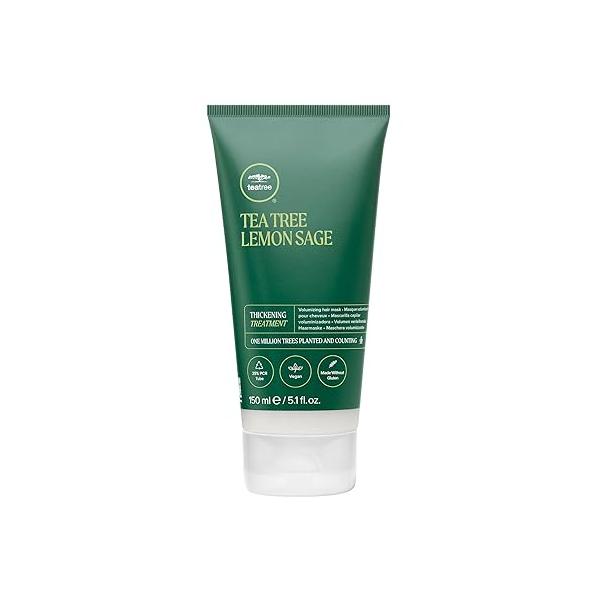 Tea Tree Lemon Sage Thickening Treatment, Volumizing Hair Mask, For Fine Hair, 5.1 fl. oz.